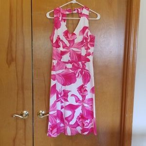 Hawaiian print dress